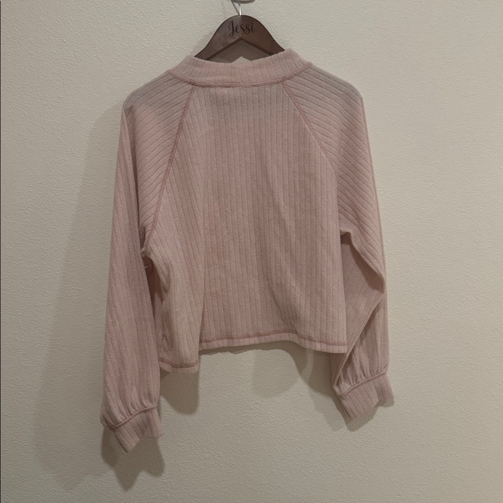 Ballet Pink Ribbed Sweater - Picture 4 of 4